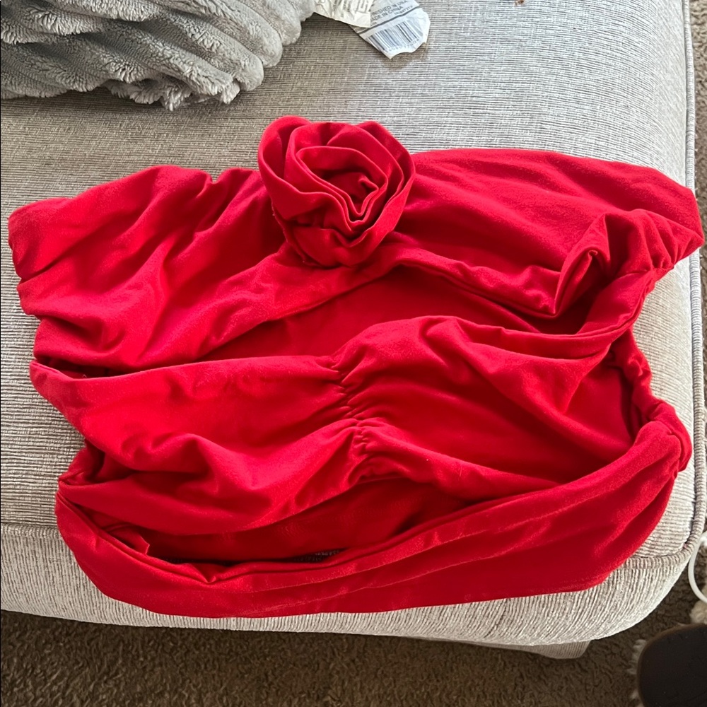 SHEIN Red Crop Top